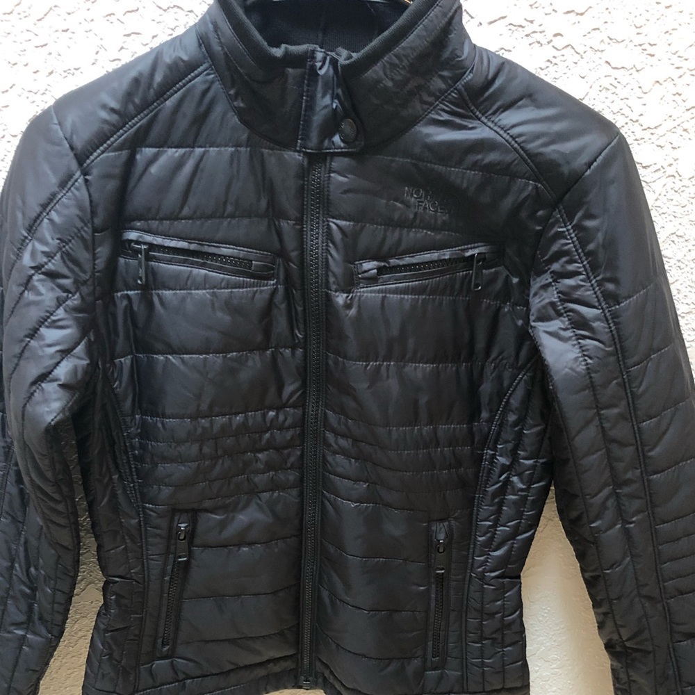 Women’s NorthFace Jacket- Black Grey color